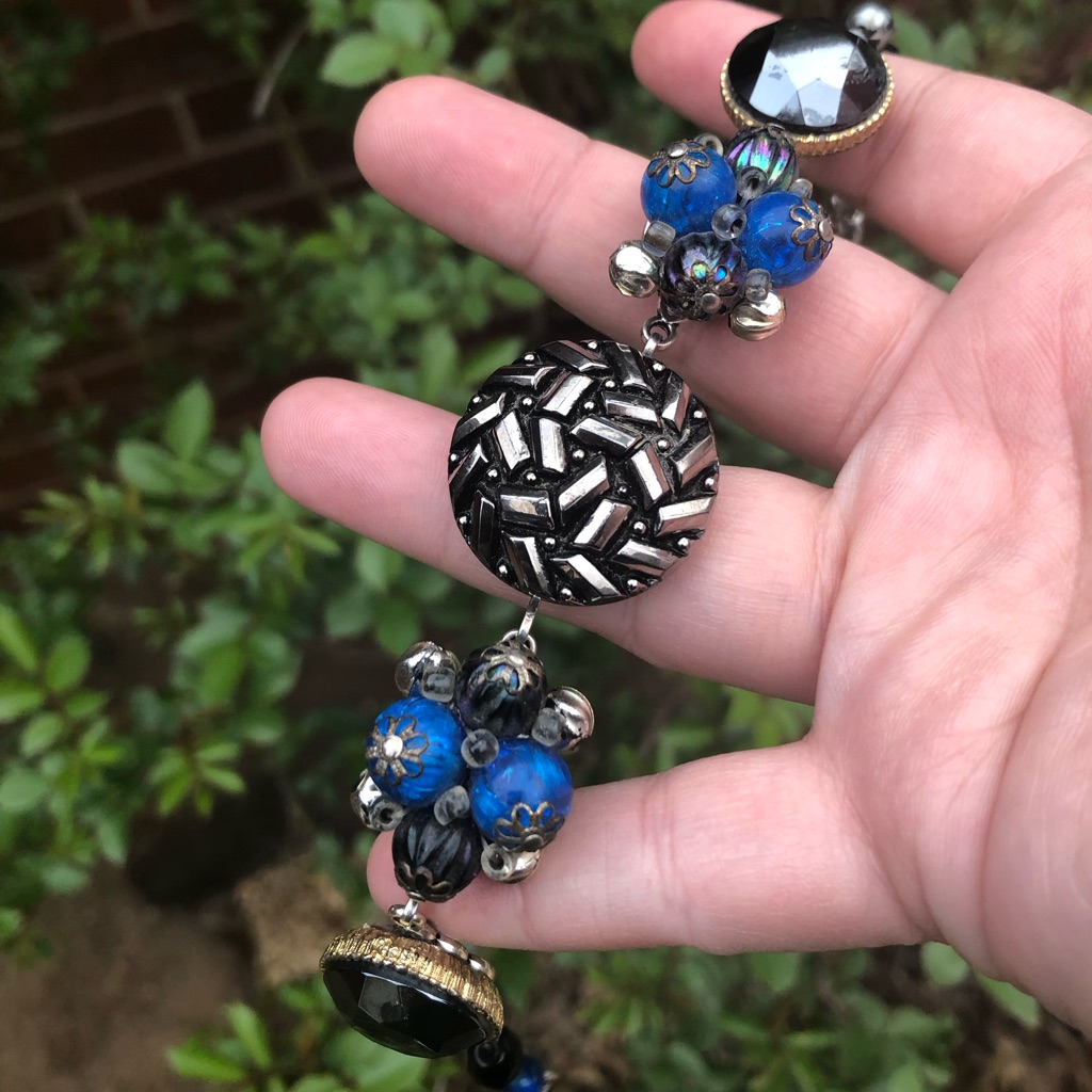 Marcasite Hand Crafted Bracelet From Vintage Earrings